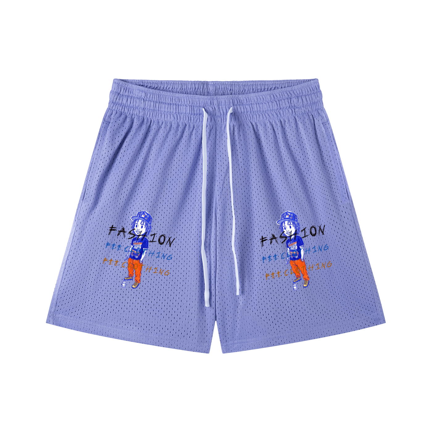 Mesh Drawstring Shorts