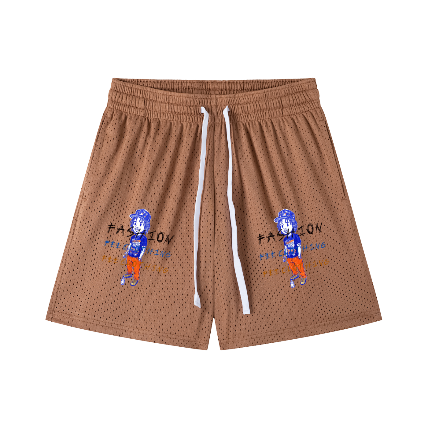 Mesh Drawstring Shorts