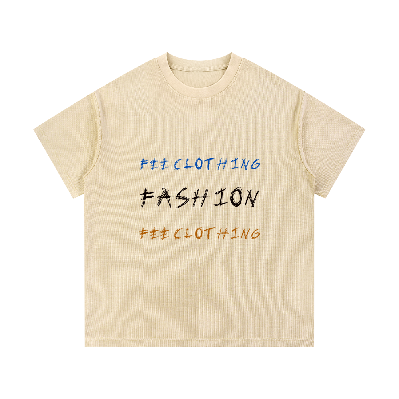 Mineral Wash Waffle Knit T-Shirt