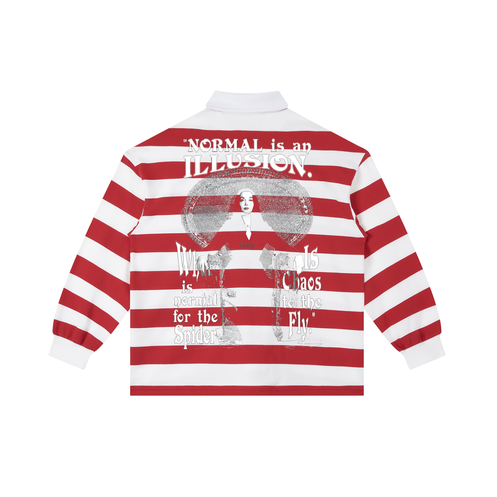 Color Block Stripe Polo Shirt