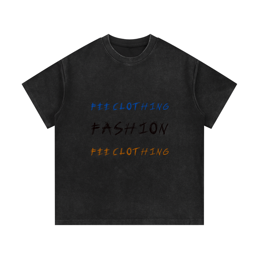 Mineral Wash Waffle Knit T-Shirt