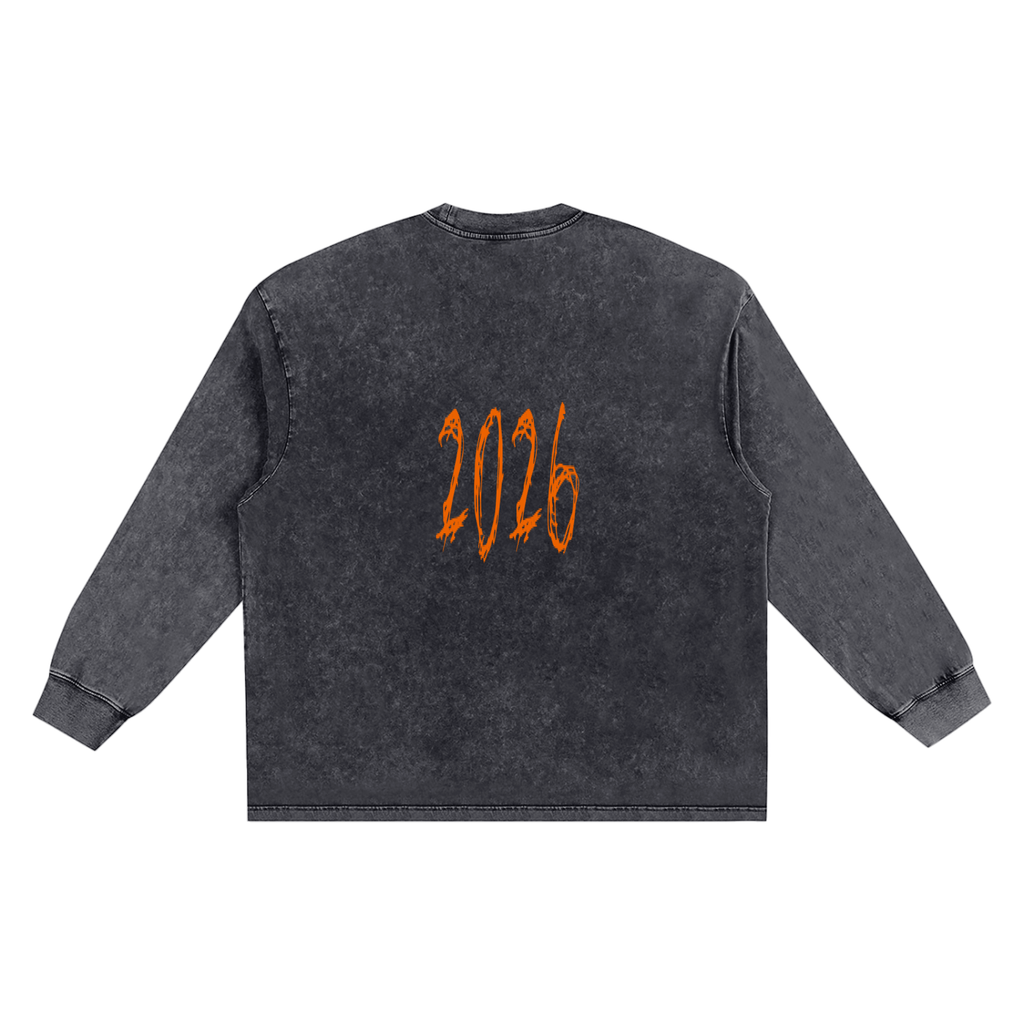Snow Washed Frayed Edge T-Shirt