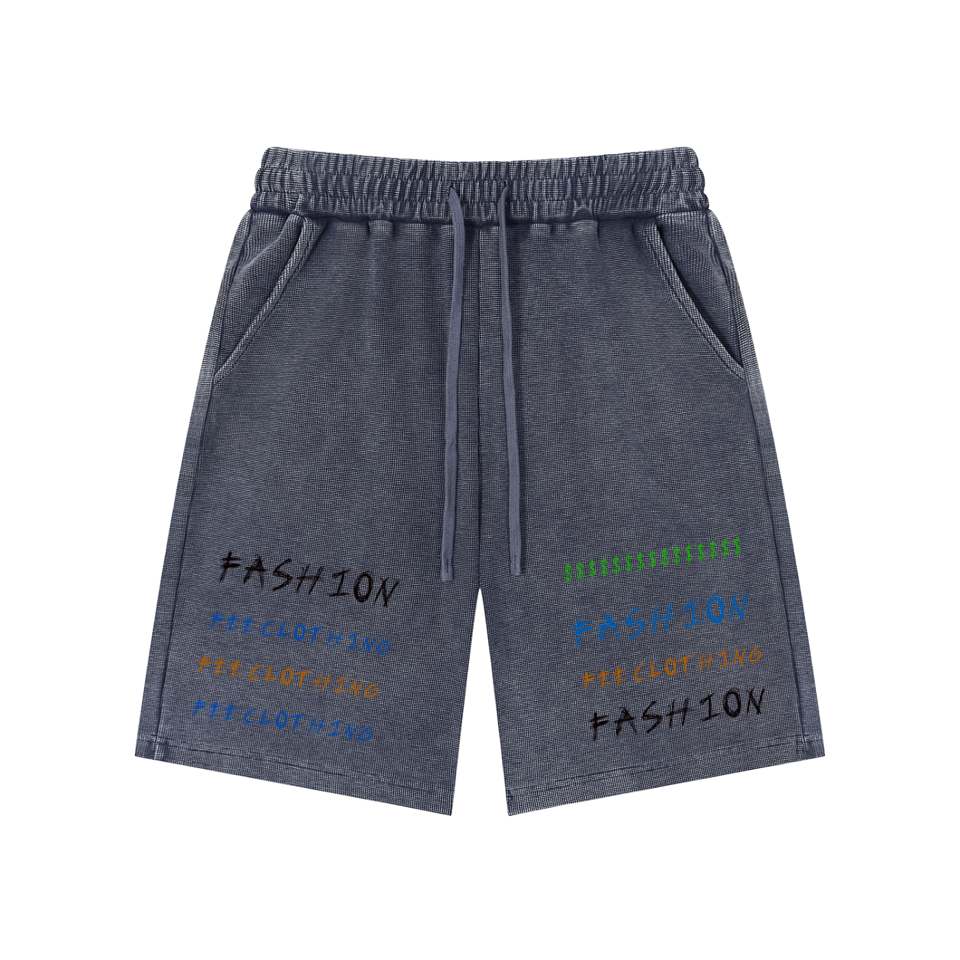 Mineral Wash Waffle Knit Shorts