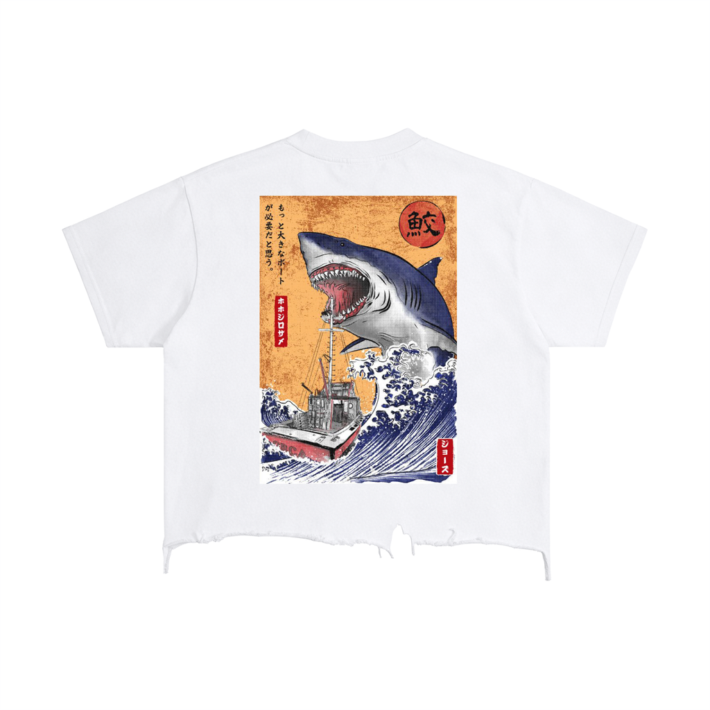 Vintage Wash Boxy Distressed Hem T-Shirt