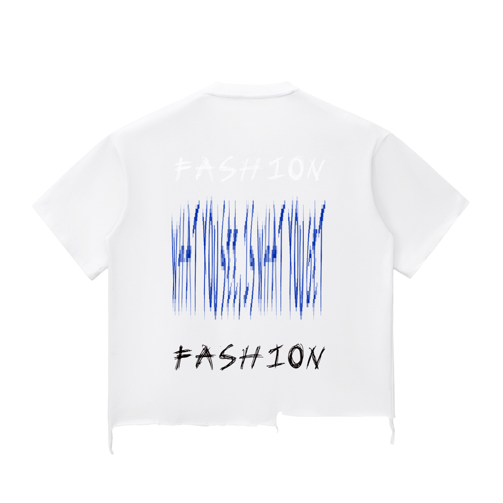 Snow Wash Raw-Hem Boxy T-shirt