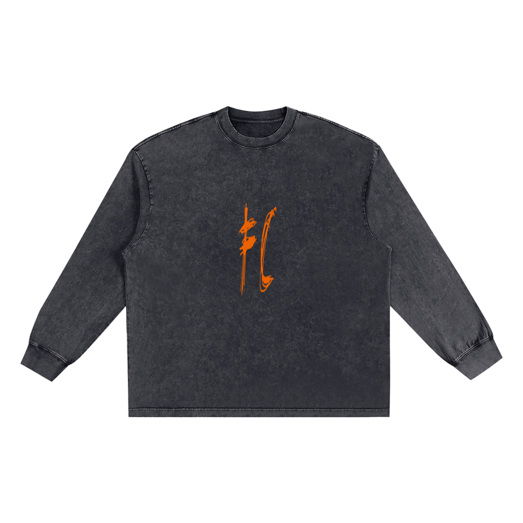 Snow Washed Frayed Edge T-Shirt