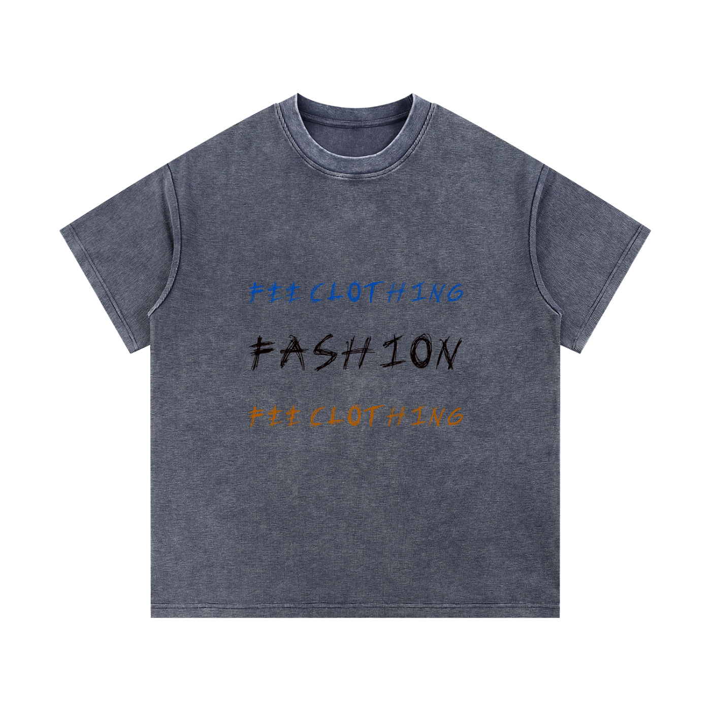 Mineral Wash Waffle Knit T-Shirt