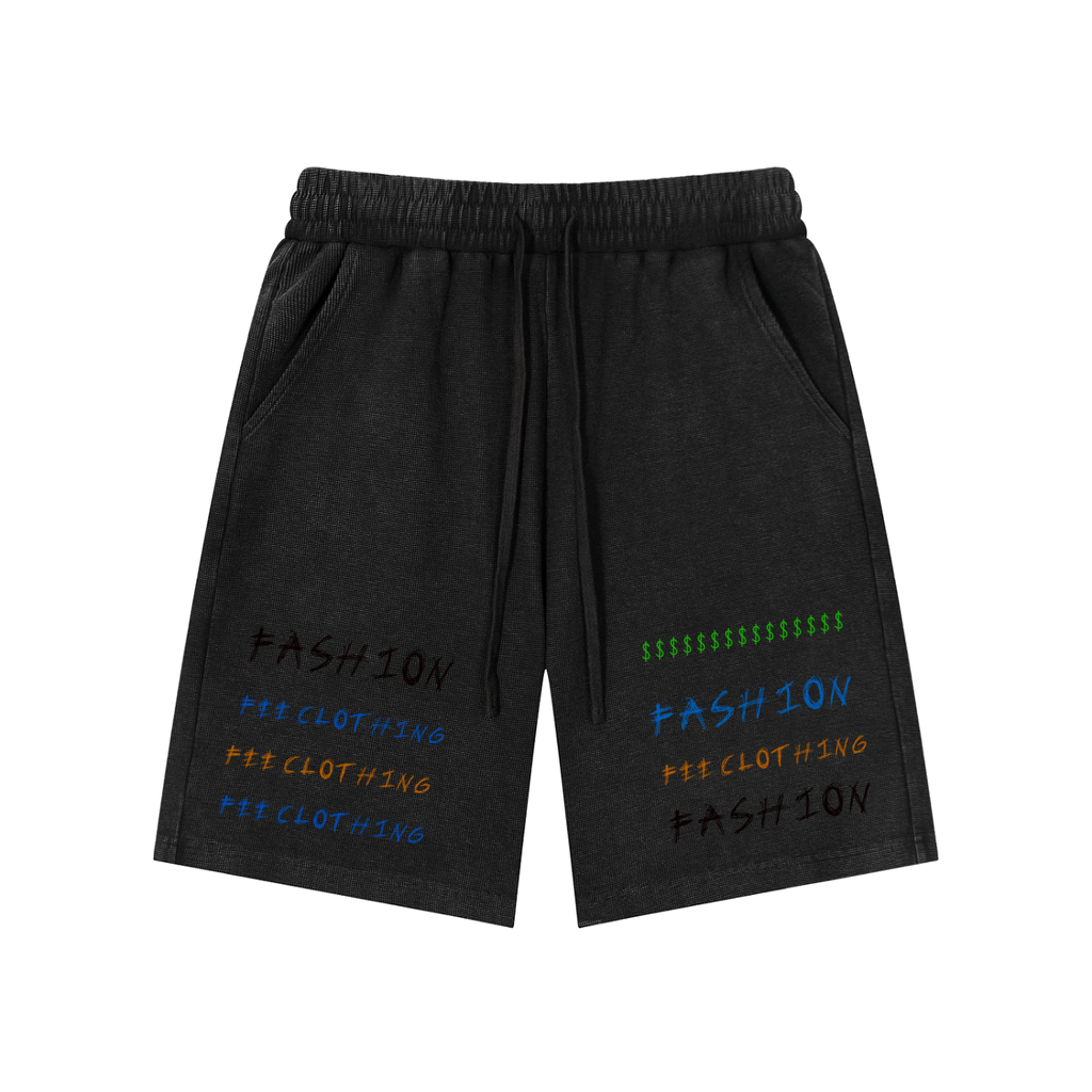 Mineral Wash Waffle Knit Shorts