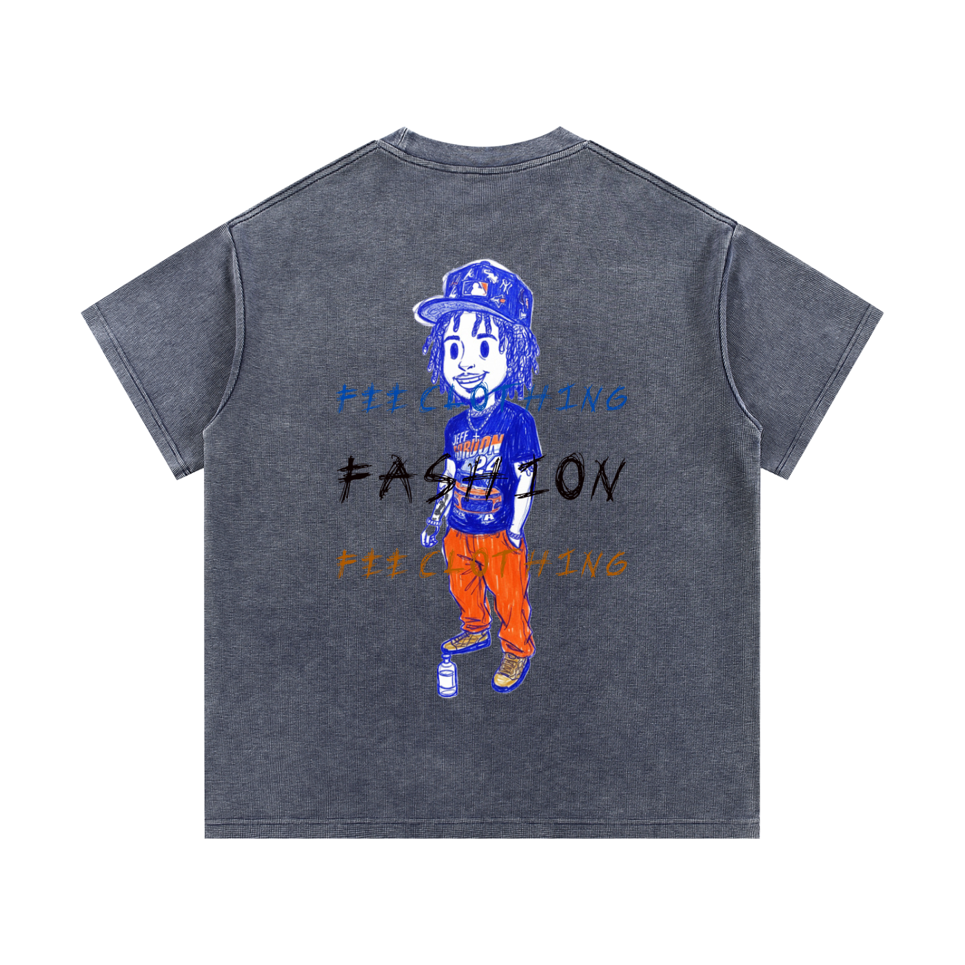 Mineral Wash Waffle Knit T-Shirt