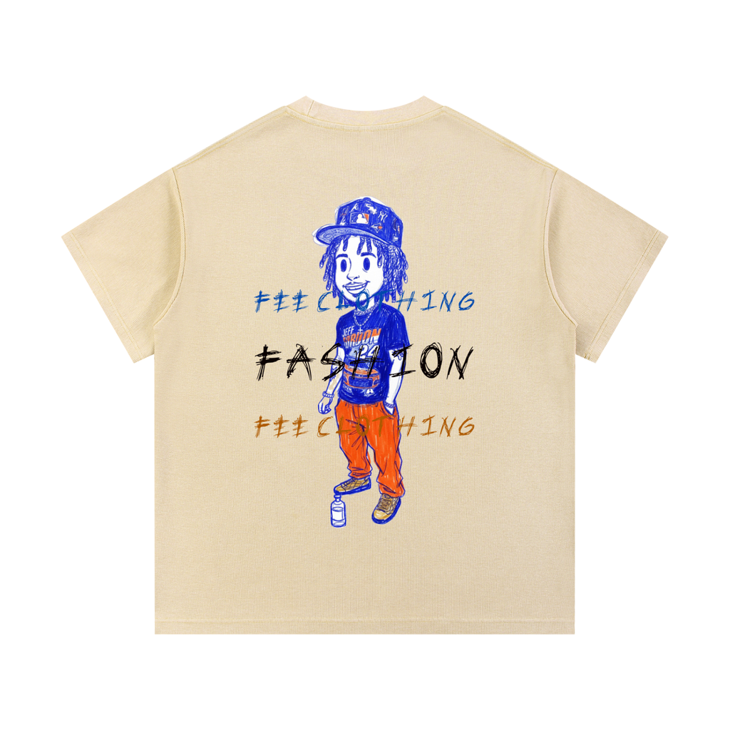 Mineral Wash Waffle Knit T-Shirt