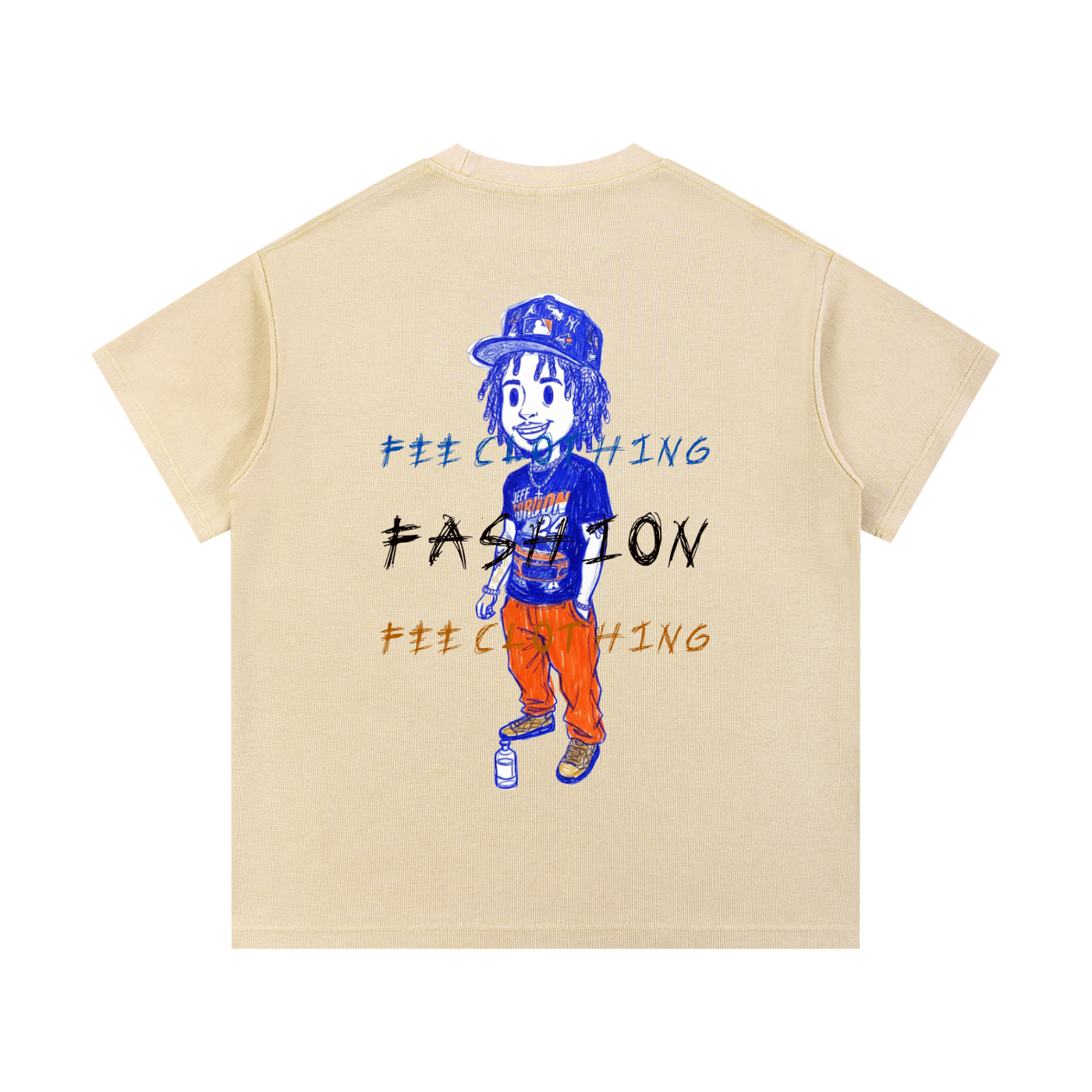 Mineral Wash Waffle Knit T-Shirt