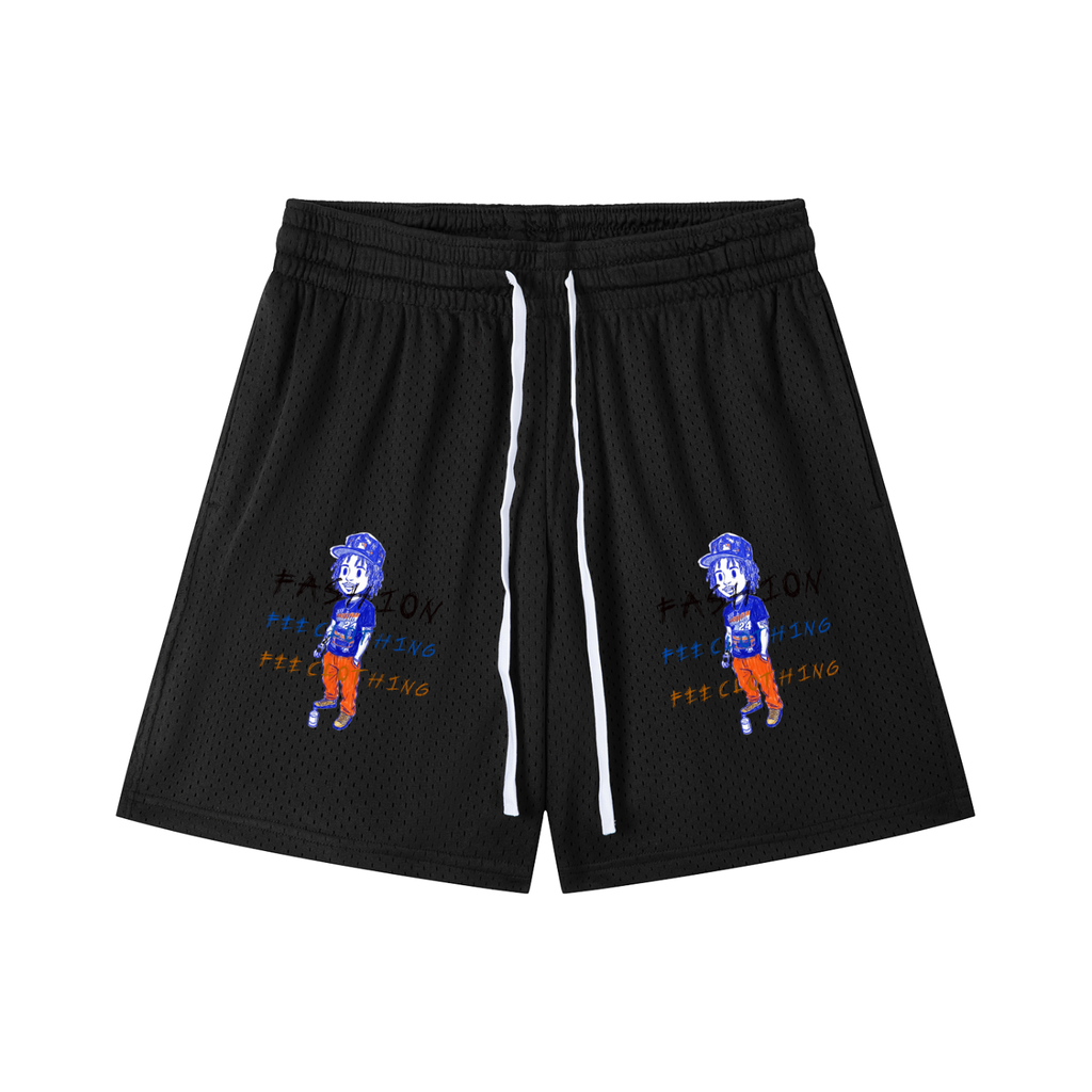 Mesh Drawstring Shorts