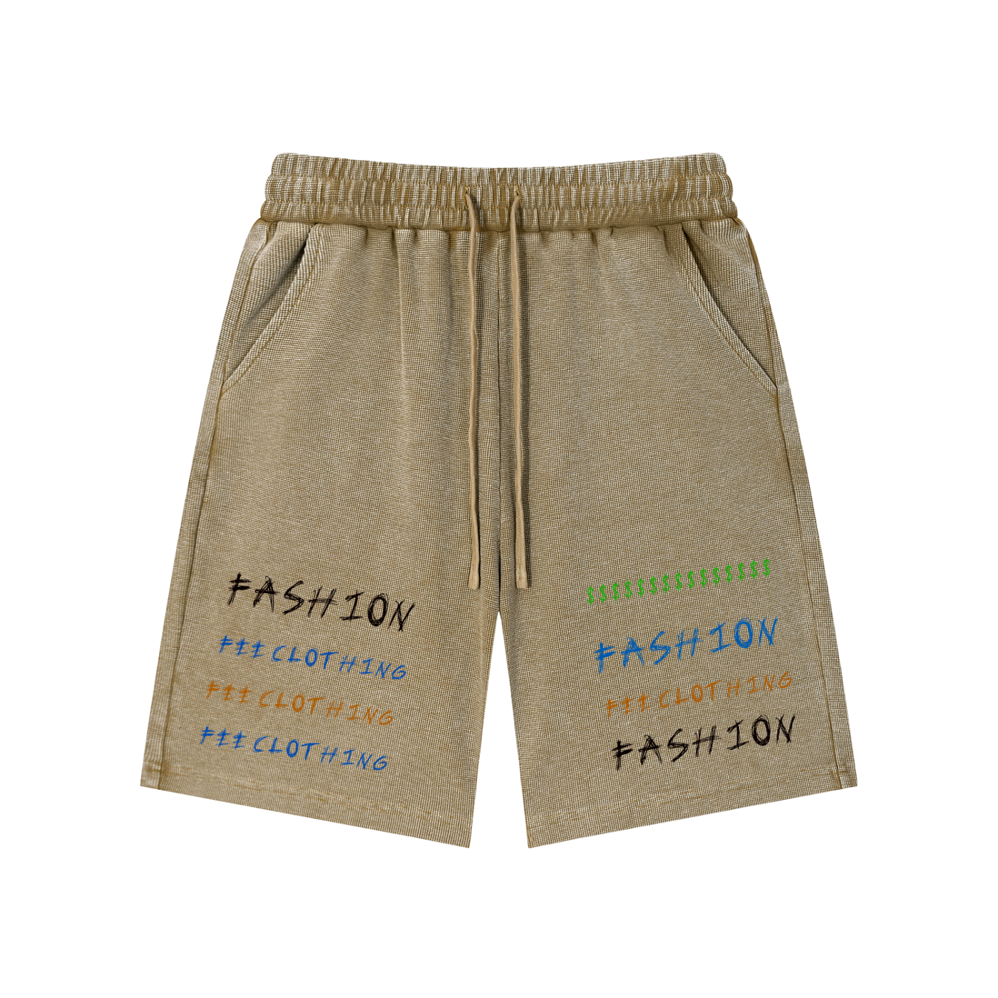 Mineral Wash Waffle Knit Shorts