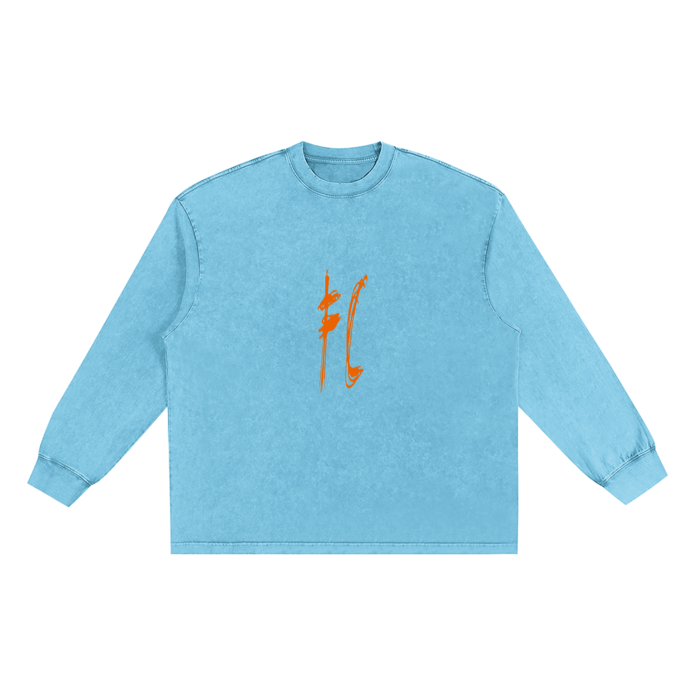 Snow Washed Frayed Edge T-Shirt