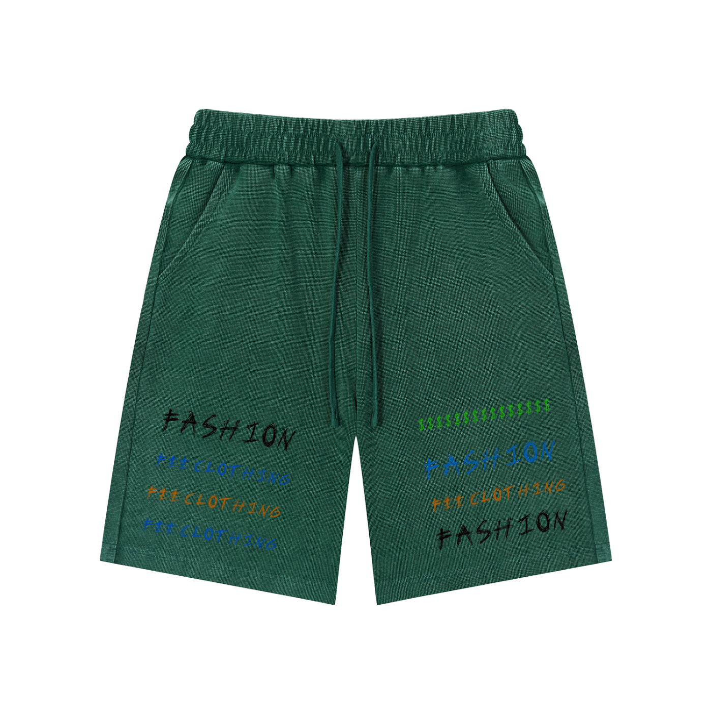 Mineral Wash Waffle Knit Shorts