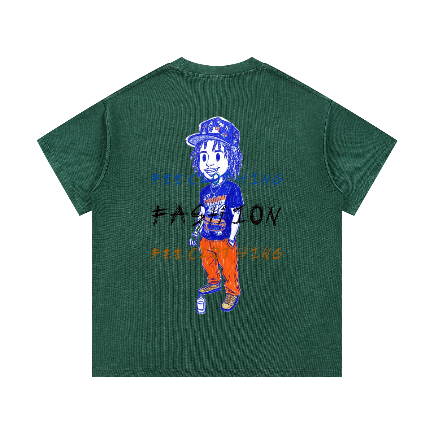 Mineral Wash Waffle Knit T-Shirt