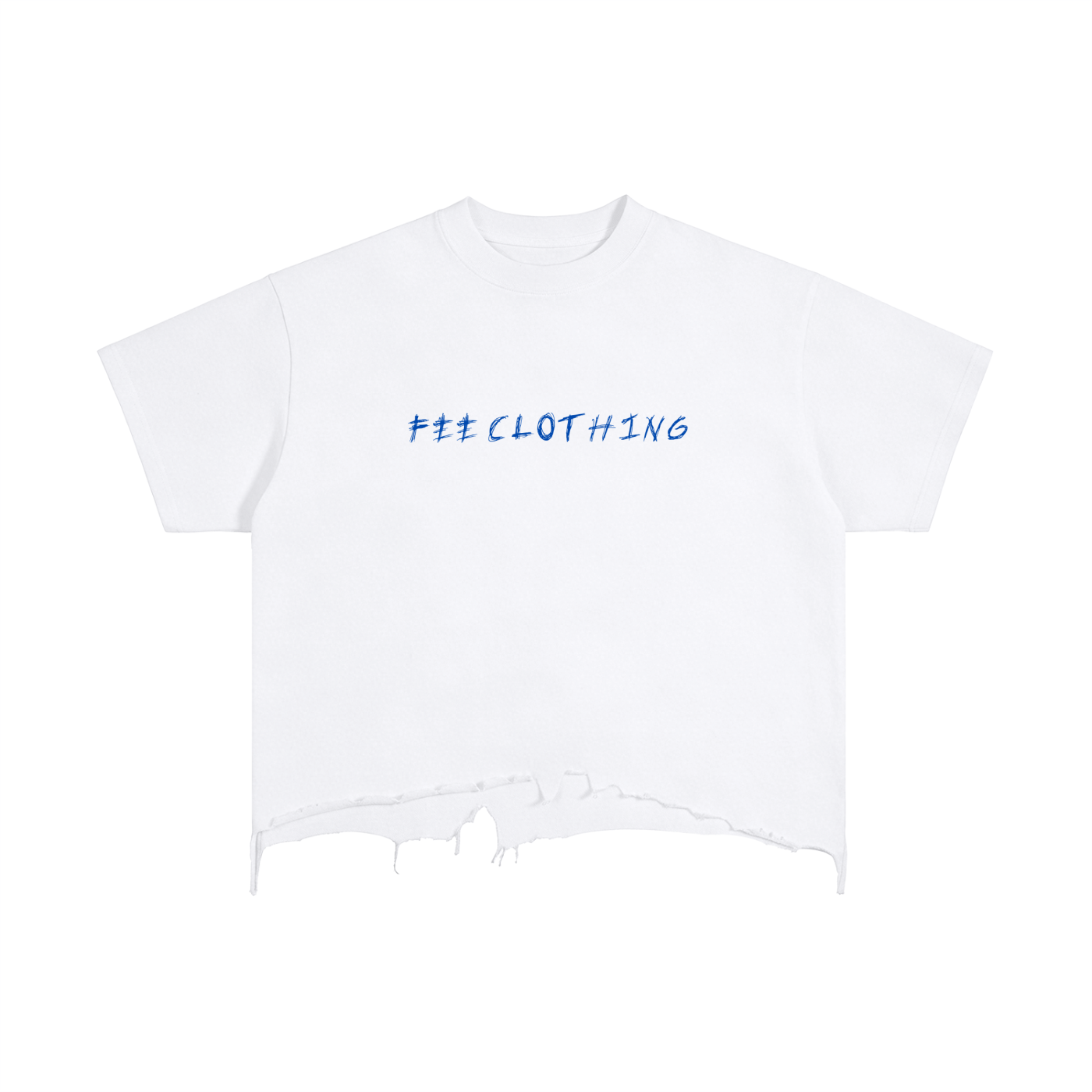 Vintage Wash Boxy Distressed Hem T-Shirt