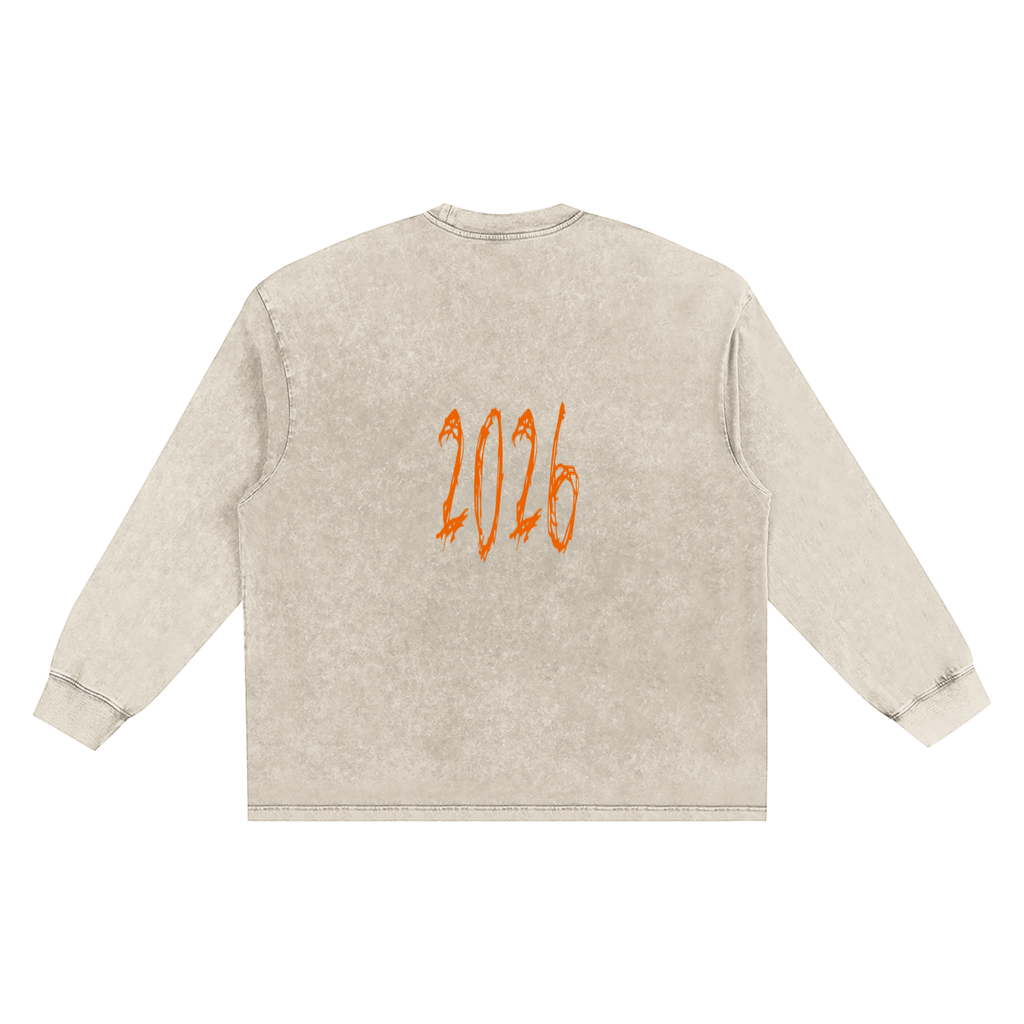Snow Washed Frayed Edge T-Shirt