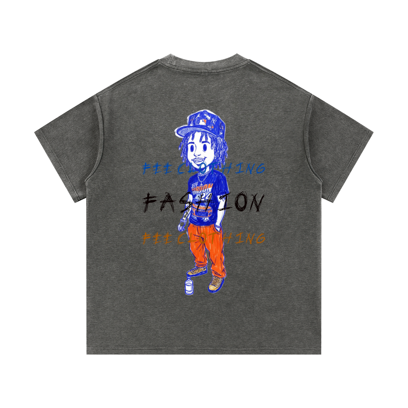 Mineral Wash Waffle Knit T-Shirt
