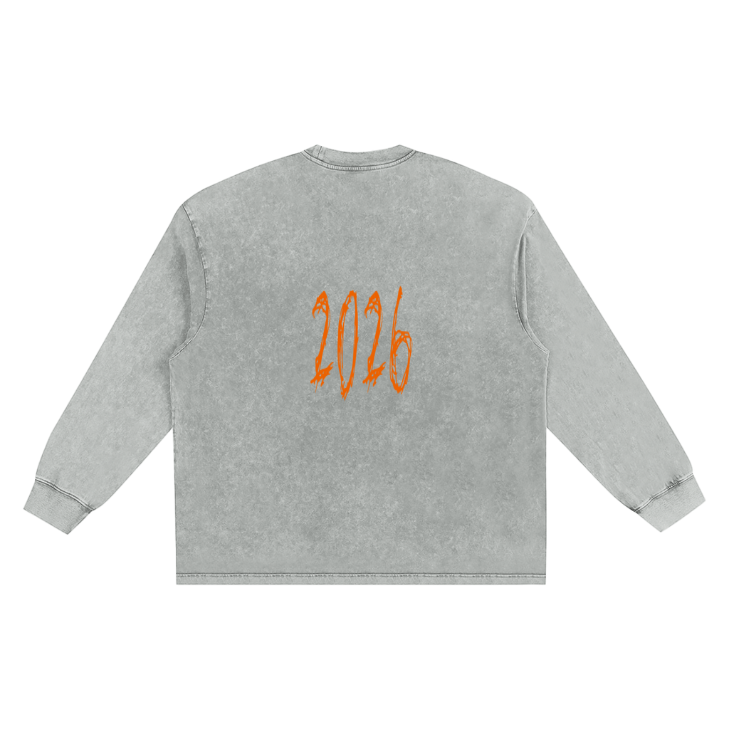 Snow Washed Frayed Edge T-Shirt