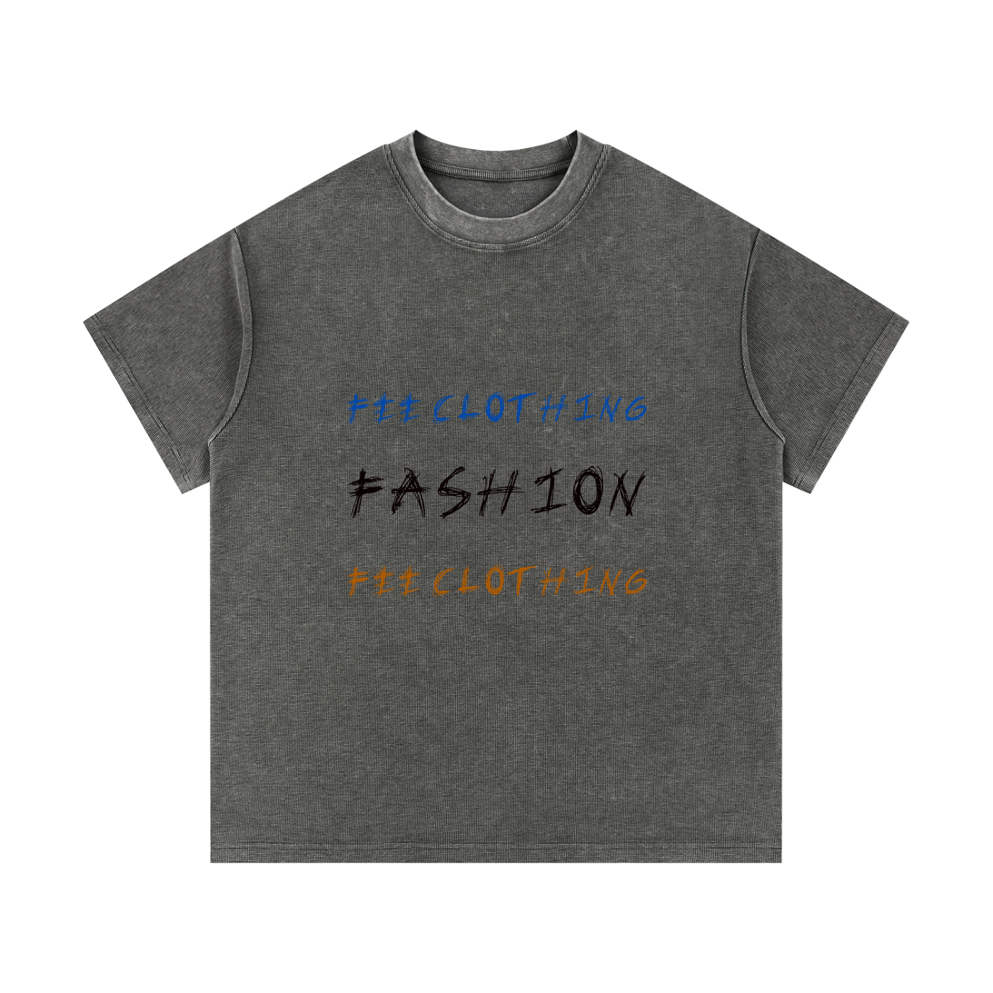 Mineral Wash Waffle Knit T-Shirt