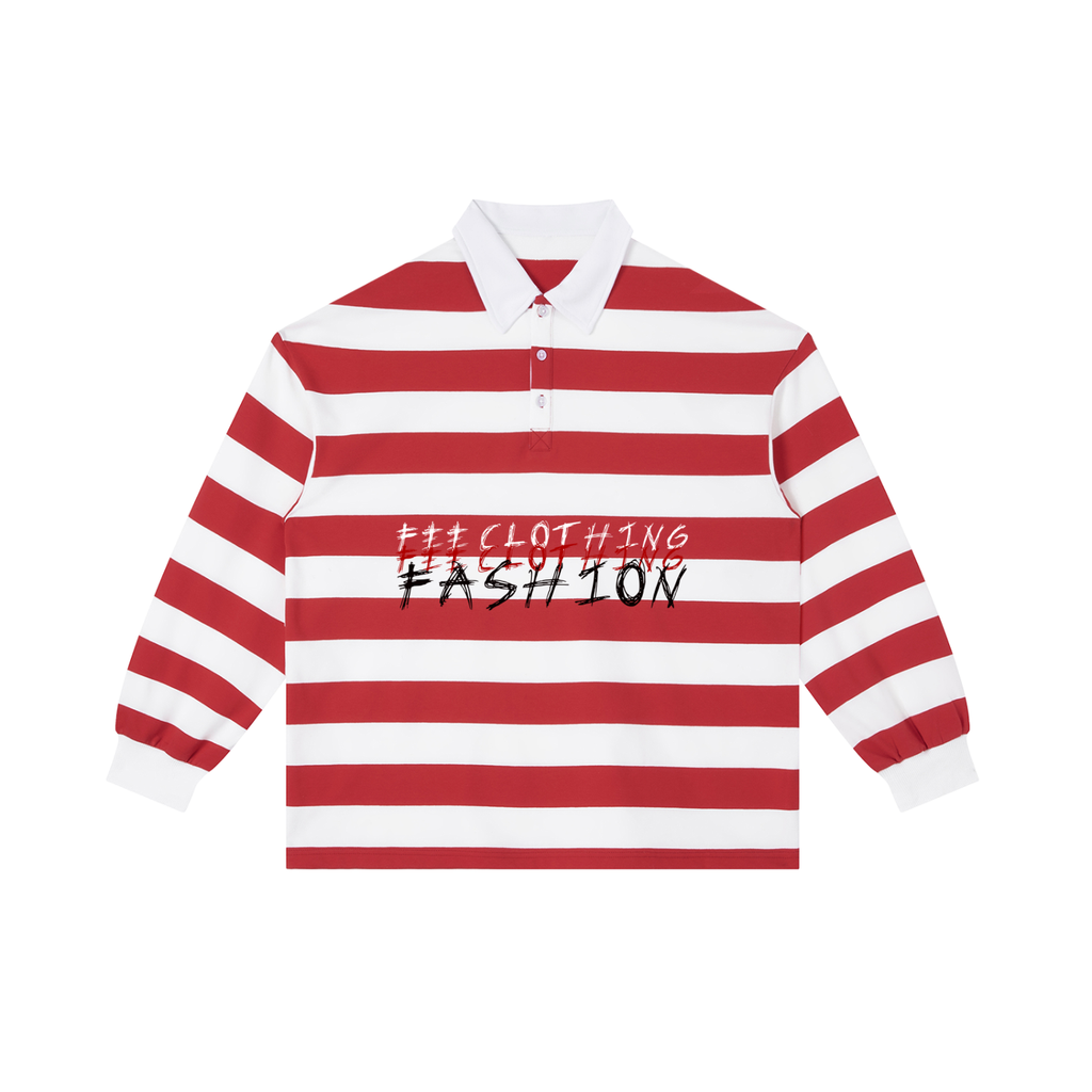 Color Block Stripe Polo Shirt